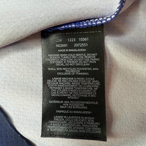 New NWOT Columbia Titanium Omni-Shade Rash Guard Swim Shirt.  Long Sleeve. Blue - Picture 7 of 11